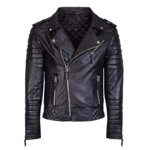 Biker Style Leather Jacket - Allen Apparels