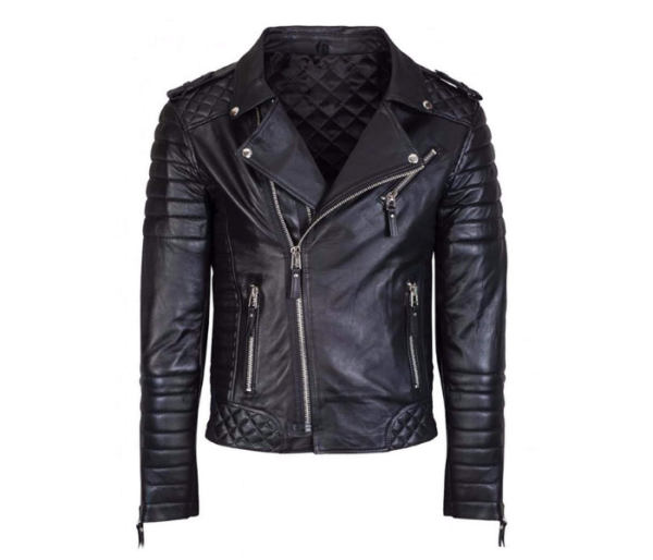 Biker Style Leather Jacket - Allen Apparels