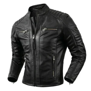 Vintage Motorcycle Jackets Men Leather Jackets - Allen Apparels