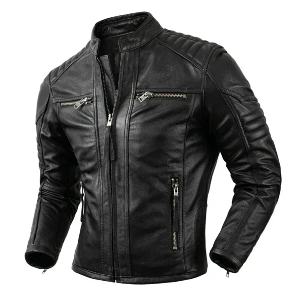 Vintage Motorcycle Jackets Men Leather Jackets - Allen Apparels